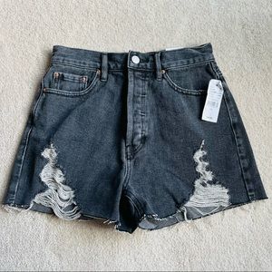 NWT Pacsun Black Denim High Waist 25